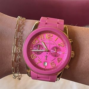 Michael Kors pink watch